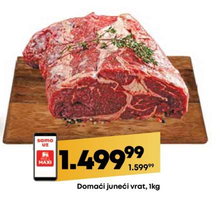 Domaći juneći vrat, 1kg