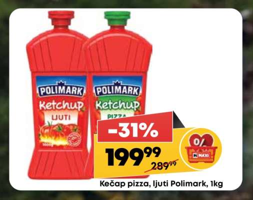 Kečap pizza ljuti Polimark 1kg