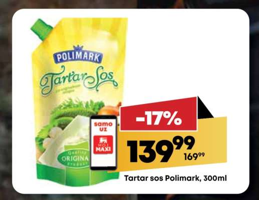 Tartar sos Polimark, 300ml