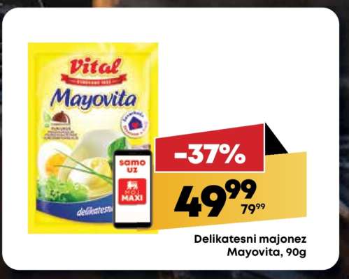 Delikatesni majonéz Mayovita, 90g