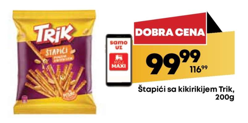 Štapići sa kikirikijem Trik 200g