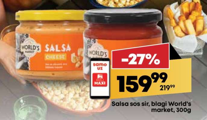 Salsa sos sir, blagi World's market, 300g