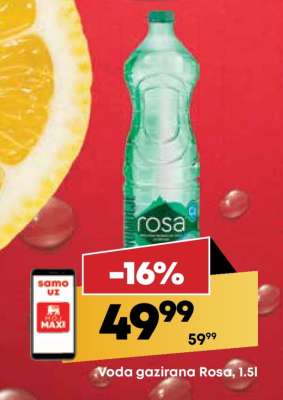Voda gazirana Rosa 1.5l