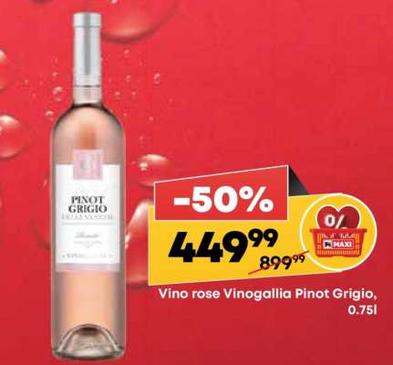 Vino rose Vinogallia Pinot Grigio