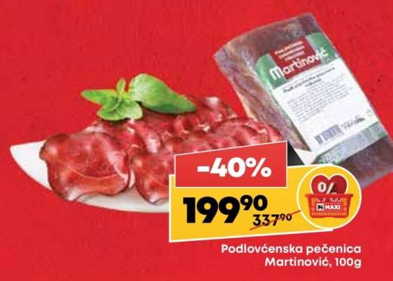 Podlovćenska pečenica Martinović 100g