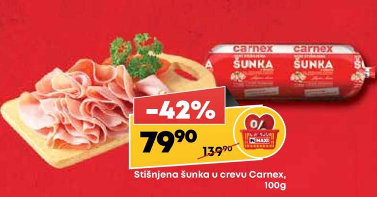 Stišnjena šunka u crevu Carnex
