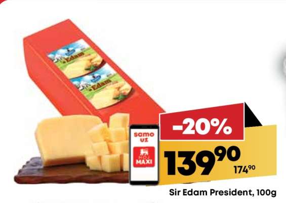 Sir Edam President 100g