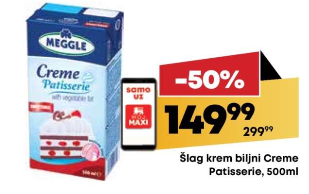 Šlag krem biljni Creme Patisserie