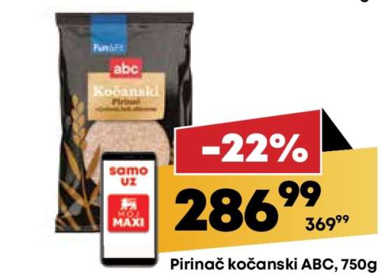 Pirinač kočanski ABC 750g