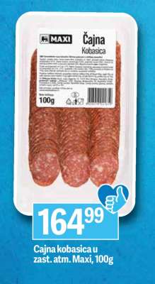 Čajna kobasica u zast. atm. Maxi, 100g