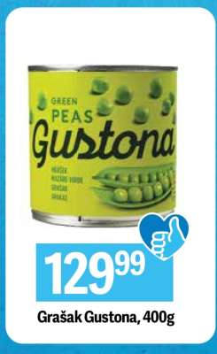 Grašak Gustona, 400g