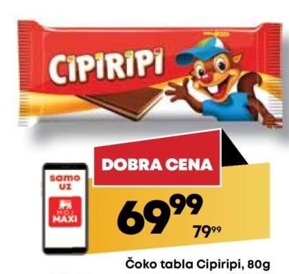 Čoko tabla Cipiripi ,