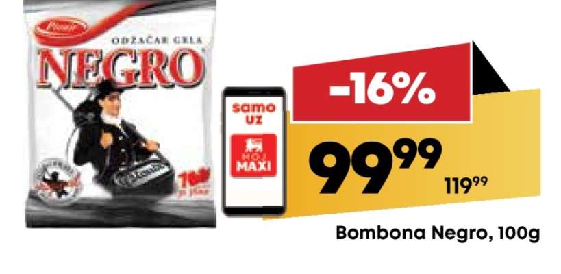 Bombona Negro, 100g