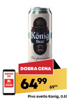 Pivo svetlo Konig 0.5l