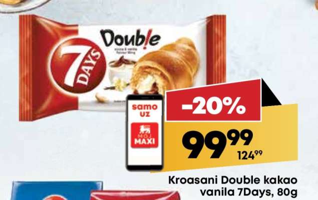 Kroasani Double kakao vanila 7Days, 80g