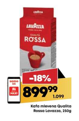 Kafa mlevena Qualita Rossa lavazza 250g