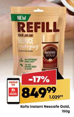 Kafa instant Nescafe Gold 150g