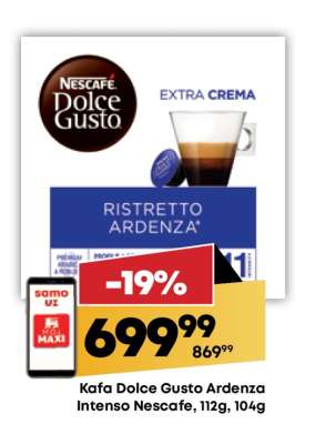 Kafa Dolce Gusto Ardenza Intenso Nescafe, 112g, 104g