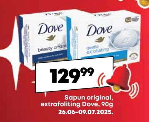Sapun original, extrafolting Dove, 90g