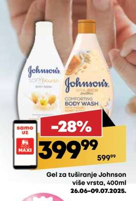 Gel za tuširanje Johnson