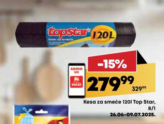 Kesa za smeće 120l Top Star, 8/1