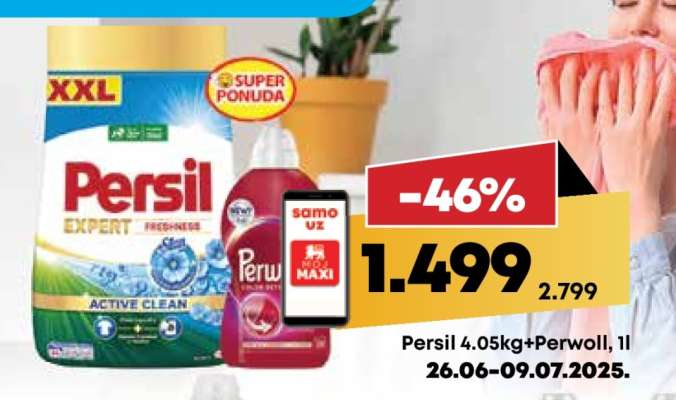 Persil 4.05kg+Perwoll, 1l