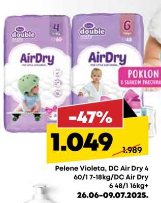 Pelene Violeta, DC Air Dry 4 60/1 7-18kg/DC Air Dry 6 48/1 16kg+