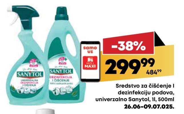 Sredstvo za čišćenje I dezinfekciju podova