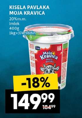Kisela pavlaka Moja kravica
