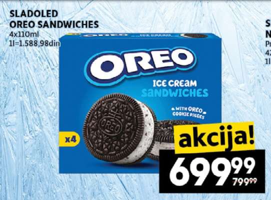 SLADOLED OREO SANDWICHES