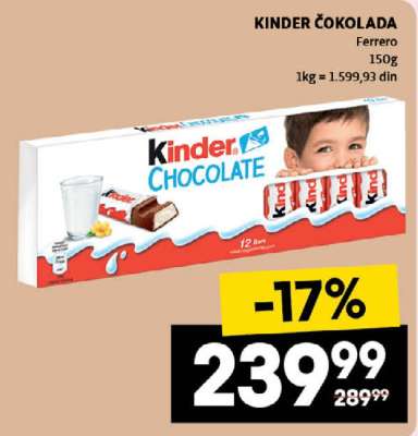 Kinder Čokolada