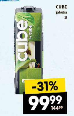 CUBE jabuka 1l