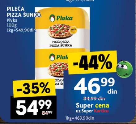 PILEĆA PIZZA ŠUNKA