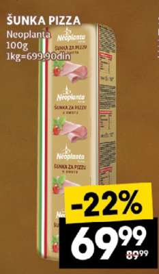 ŠUNKA PIZZA