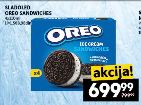 SLADOLED OREO SANDWICHES