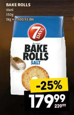 BAKE ROLLS