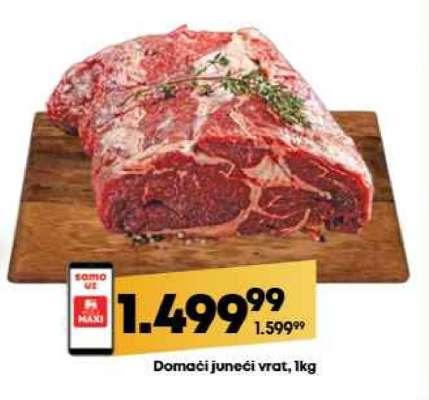 Domaći juneći vrat, 1kg