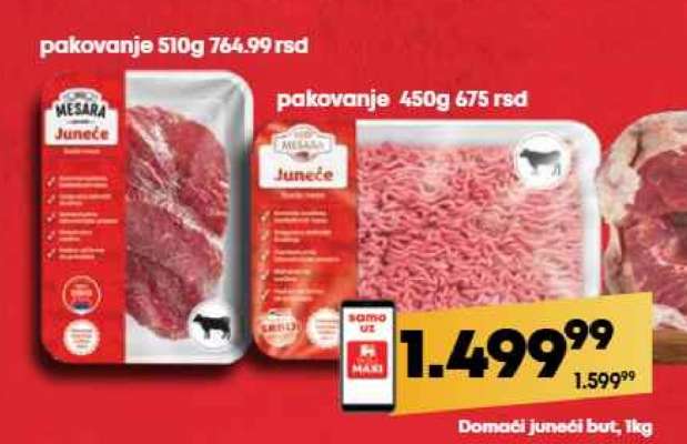 Domácí junečí but, 1kg