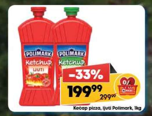 Kečap pizza ljuti Polimark 1kg