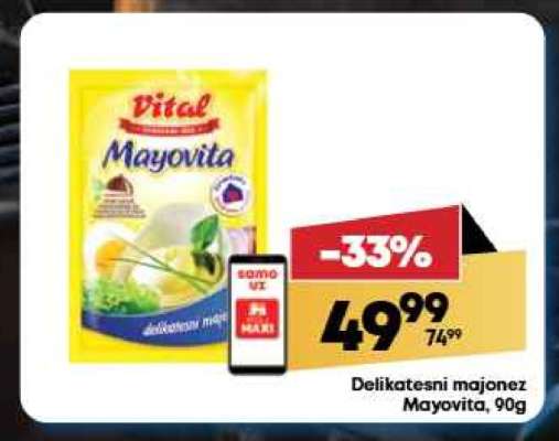Delikatesni majonéz Mayovita, 90g