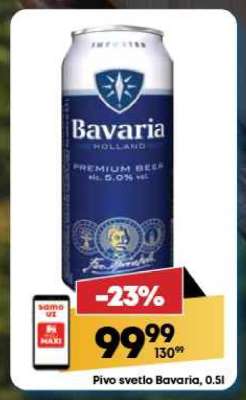 Pivo svetlo Bavaria 0.5l