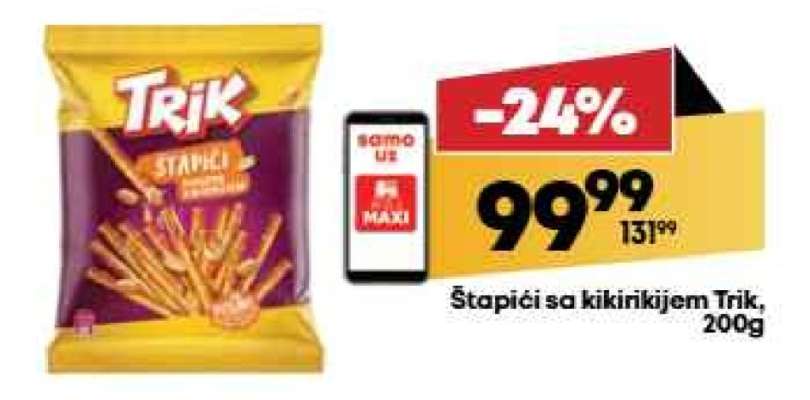 Štapići sa kikirikijem Trik 200g