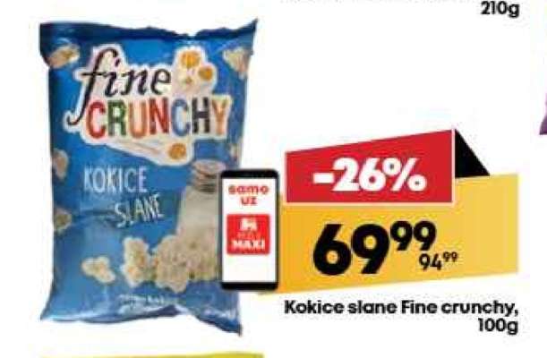 Kokice slane Fine crunchy, 100g