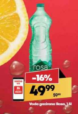 Voda gazirana Rosa 1.5l