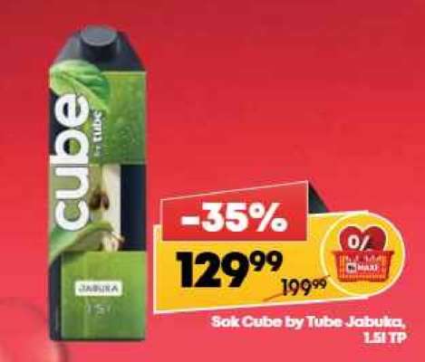 Sok Cube by Tube Jabuka, 1.5L