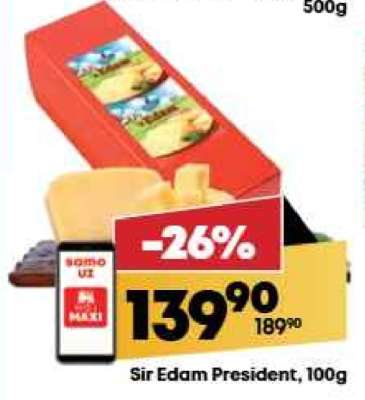 Sir Edam President 100g