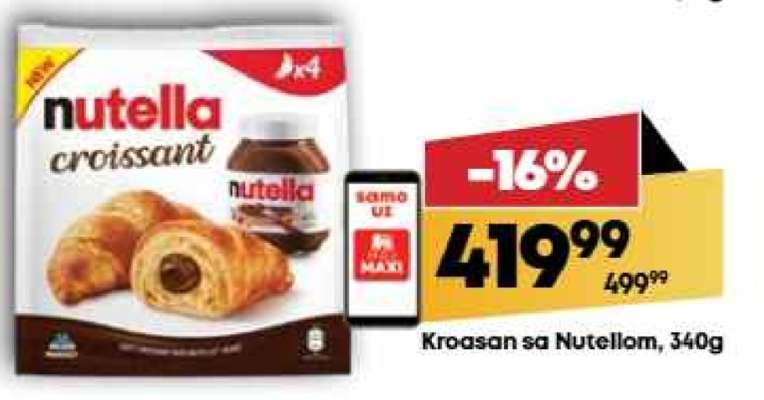 Kroasan sa Nutellom, 340g