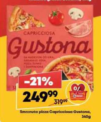Smrznuta pizza Capricciosa Gustona, 340g