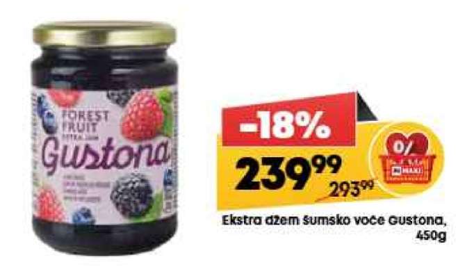 Ekstra džem šumsko voće Gustona, 450g
