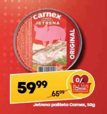 Jetrena pašteta Carnex 50g